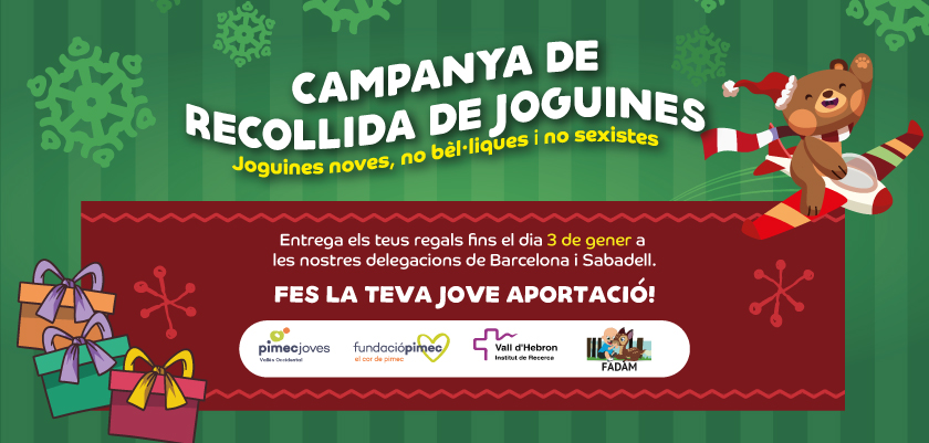 PIMEC Joves Vallès Occidental organitza una recollida de joguines amb FADAM per als infants amb cànc