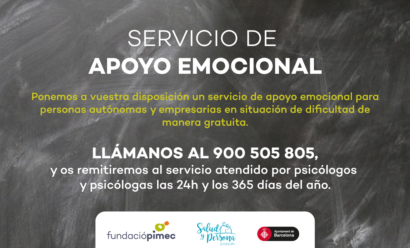 900 505 805 ¡TE ESCUCHAMOS!
