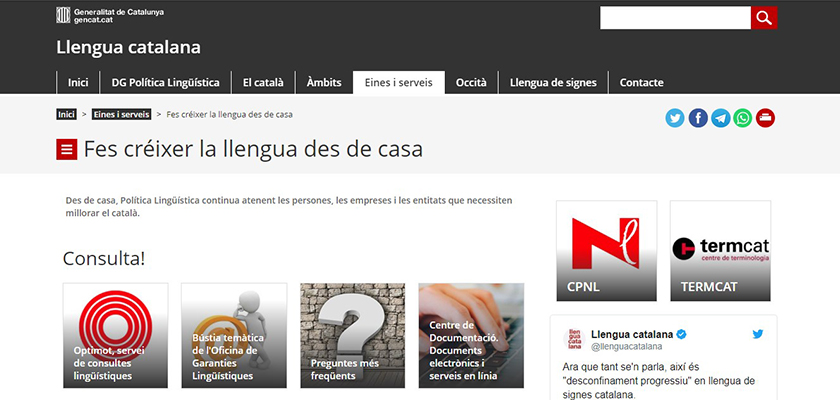 PIMEC, amb la nova iniciativa de Política Lingüística: 'Fes créixer la llengua des de casa'