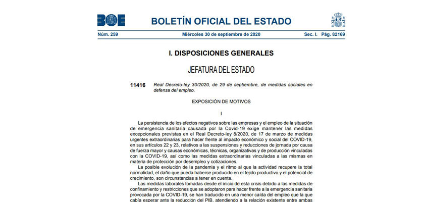 El Govern espanyol aprova la pròrroga de la prestació per cessament d’activitat per a autònoms