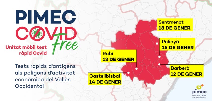 PIMEC i el Consell Comarcal del Vallès Occidental porten els tests d’antígens als polígons industria