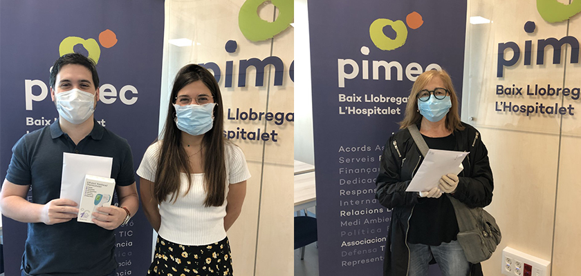 PIMEC Baix Llobregat-L’Hospitalet reparteix mascaretes i termòmetres a les empreses del territori