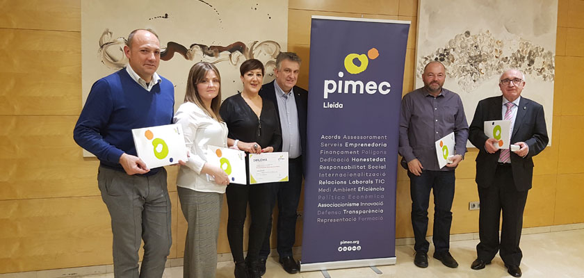 PIMEC Lleida homenatja els seus socis més antics