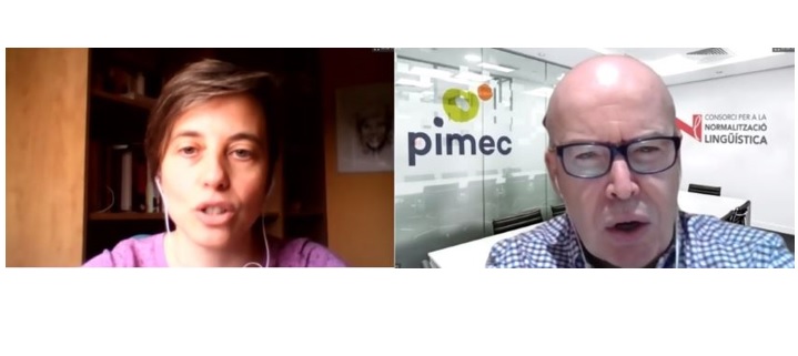 PIMEC organitza un taller digital sobre estratègia comunicativa i ús de la llengua per a pimes i aut