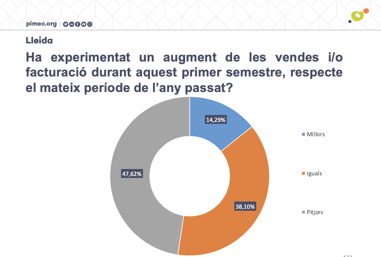 PIMEComerç constata que el sector del comerç de Lleida segueix patint una davallada de les vendes