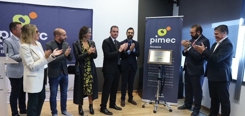 El conseller d’Empresa i Treball, Roger Torrent, inaugura la nova delegació de PIMEC Maresme-Barcelo