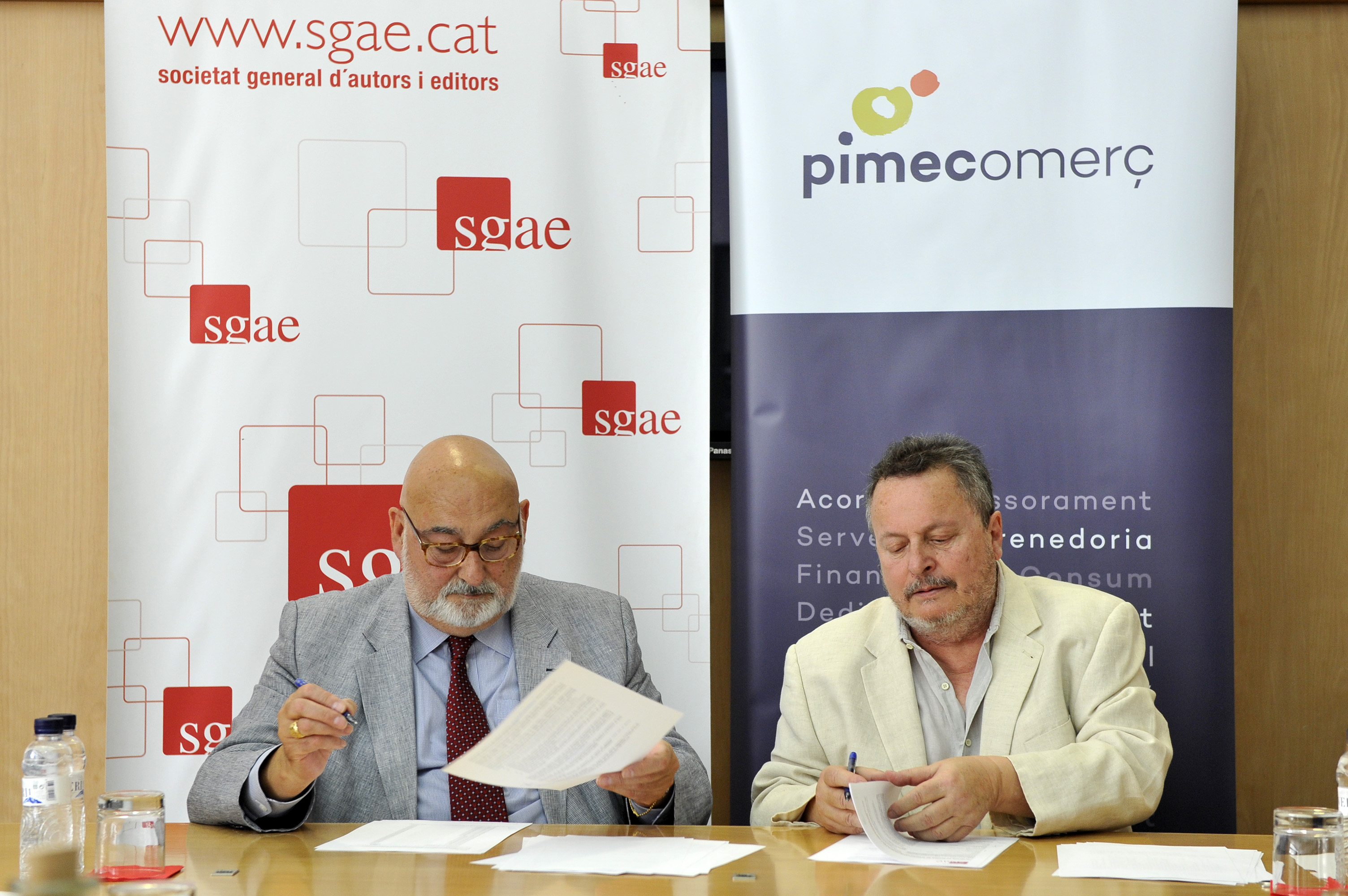 PIMEComerç i la SGAE signen el primer conveni sectorial d’establiments comercials de tot l’Estat 