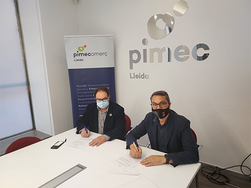 PIMEComerç Lleida signa un conveni de col·laboració amb l’Ajuntament de Torres de Segre