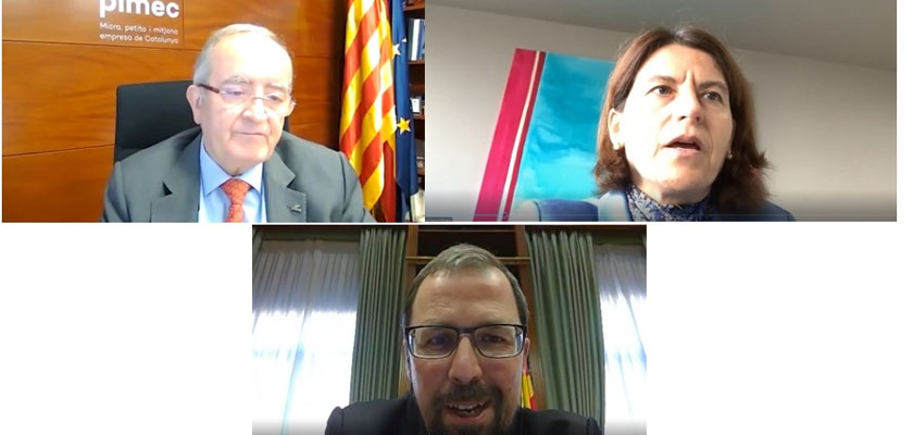 PIMEC defensa la importància de destinar els fons europeus a les pimes en una trobada digital amb la