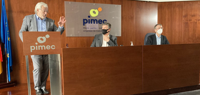 PIMEC i el Col·legi d'Economistes demanen a institucions, empreses i agents socials treballar conjun