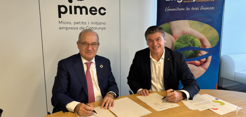 PIMEC i Caixa Enginyers renoven el seu acord de col·laboració per apropar la banca cooperativa a les