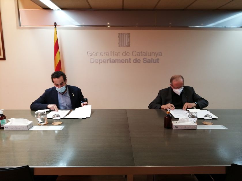 Salut i PIMEC signen un conveni per fer tests d’antígens ràpids a les empreses i polígons de Catalun