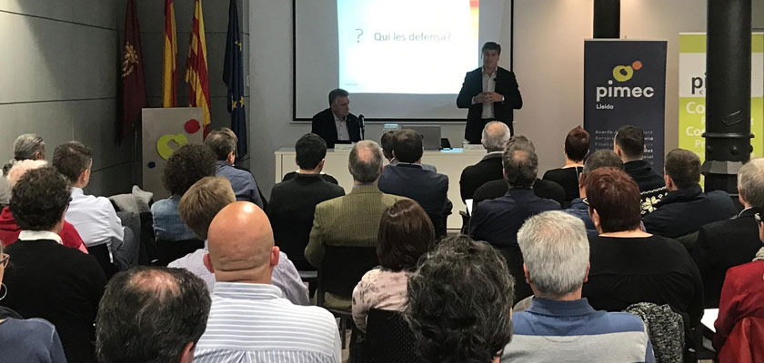 Més de 40 representants del teixit empresarial lleidatà participen en la sessió informativa ‘Les pim